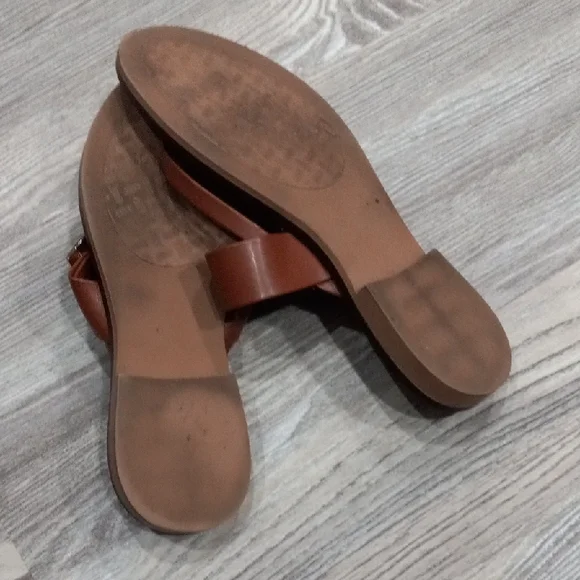 Toscanella Corinne Flat Sandal Women's Brown Sandals Size 9.5 - Picture 13 of 14